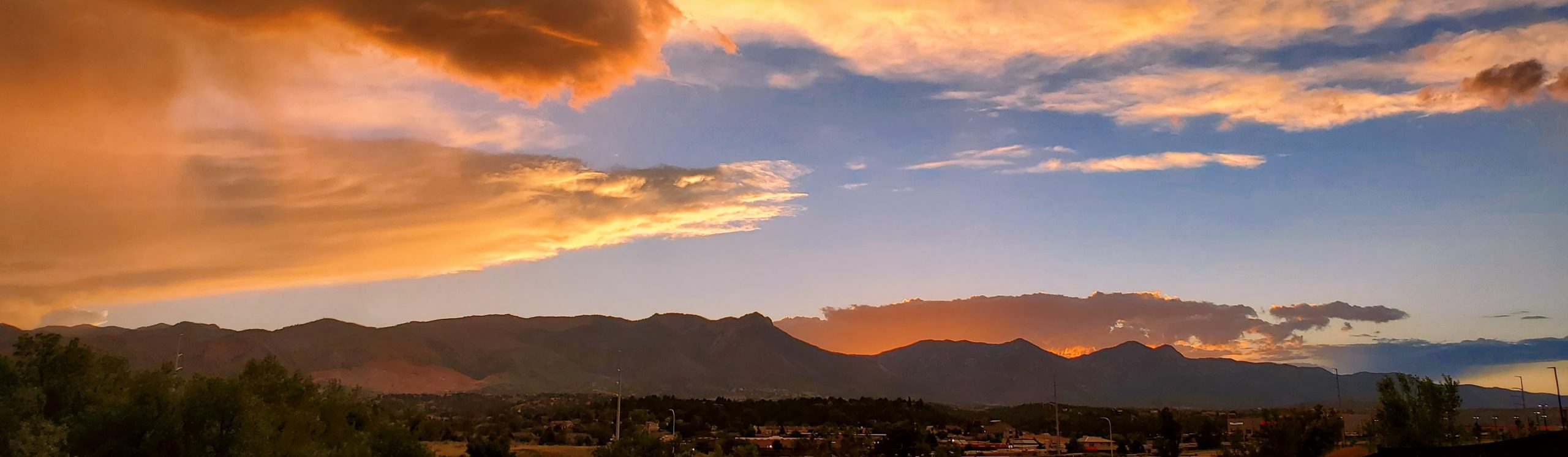 Decorative mountain landscape