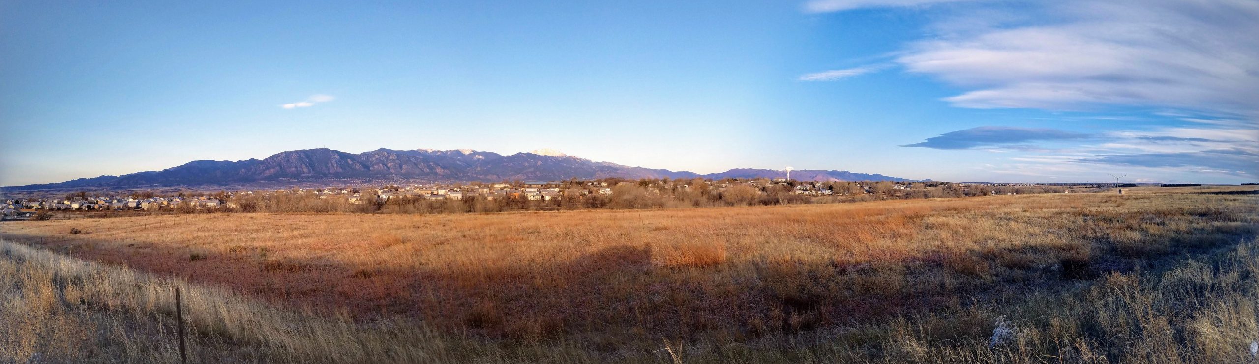 View of Pikes Peak from Powers Rd.